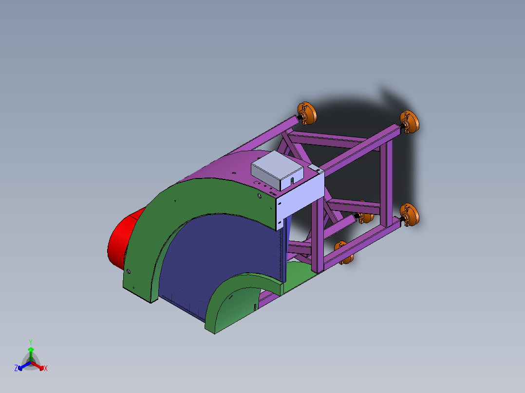 G719 转弯皮带线正等轴测图