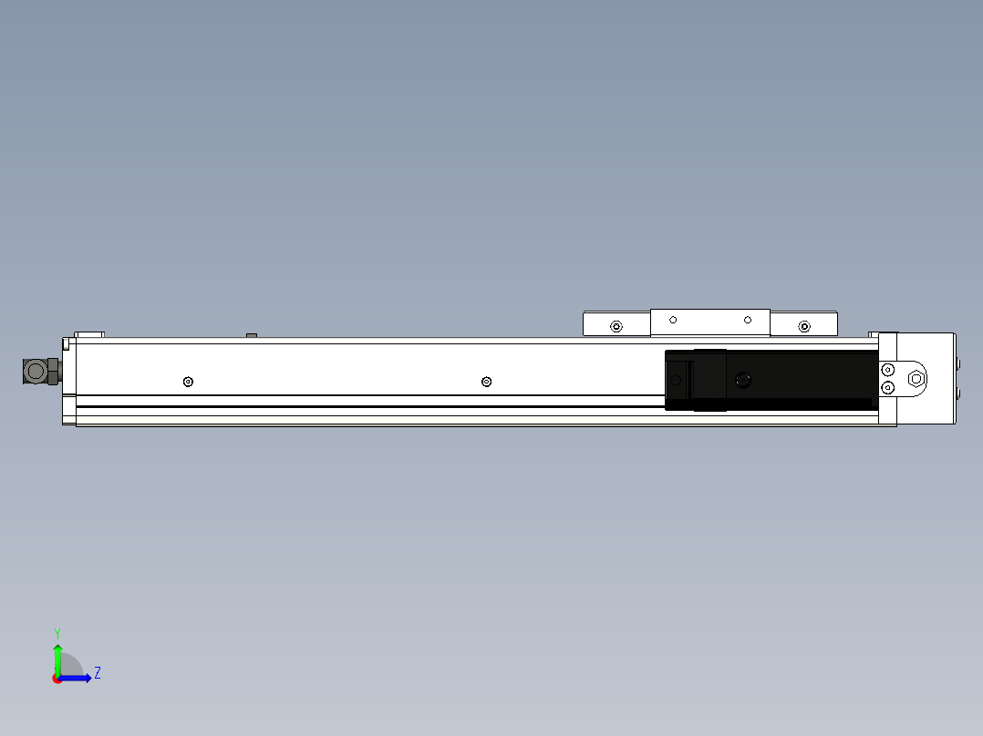 Toyo东佑达直线模组-ECH10-300-BR-100W+煞車左视图