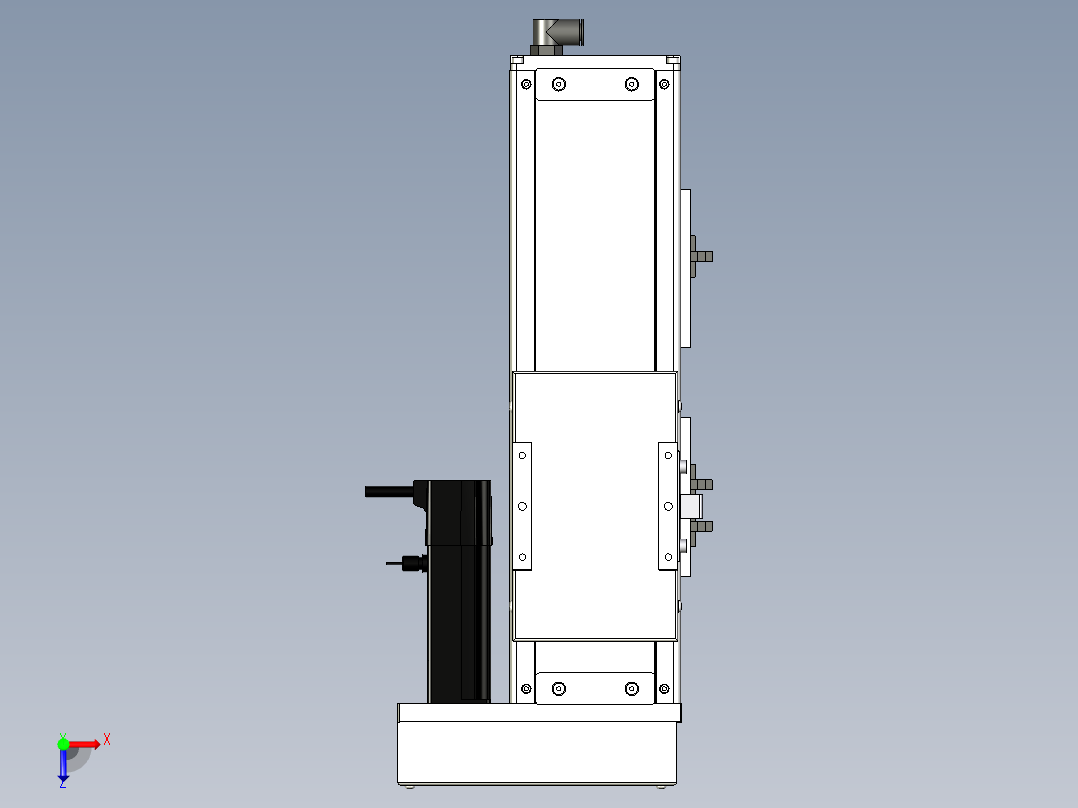 Toyo东佑达直线模组-ECH12-150-BR-100W+煞車俯视图