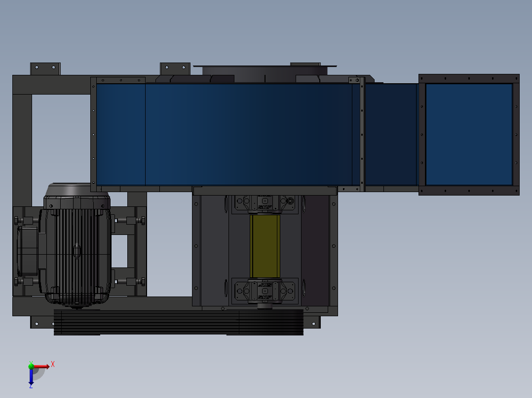 自动化排风机俯视图