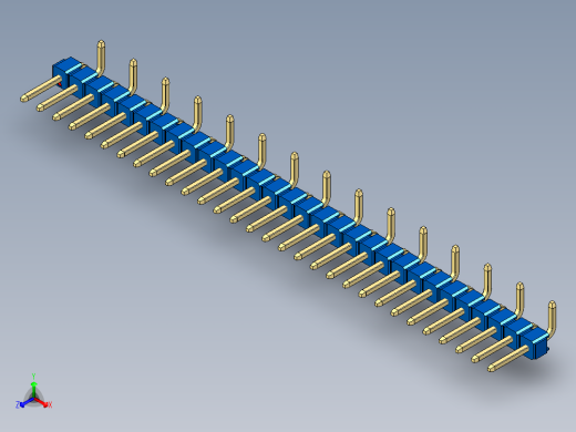 彩色公排针 100mil 2.54mm 系列-DS1022_blue_30p_100mil_Type_SMT_R2_rev1.0