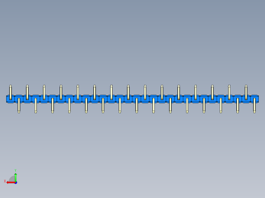 彩色公排针 100mil 2.54mm 系列-DS1022_blue_30p_100mil_Type_SMT_R2_rev1.0后视缩略图