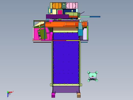 大型台式数控GM-2-5AX5轴锥度铣床俯视缩略图