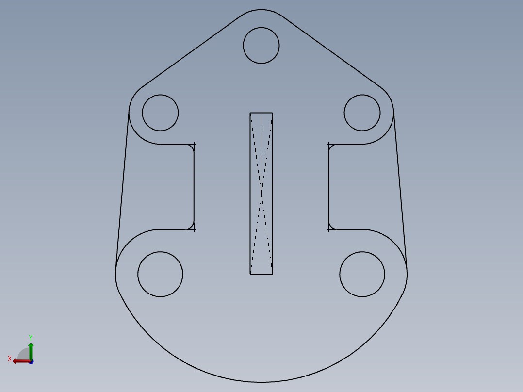SW建模练习题-practice 6后视图