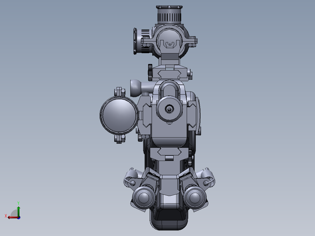 狙击步枪后视图