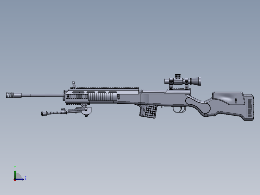 狙击步枪左视缩略图