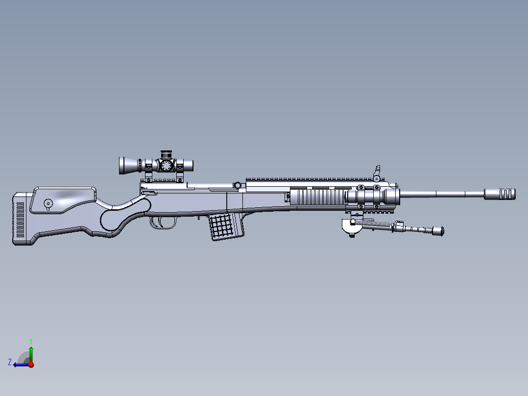 狙击步枪右视图