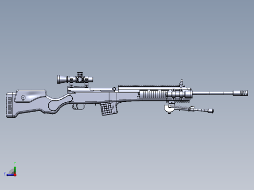 狙击步枪右视缩略图