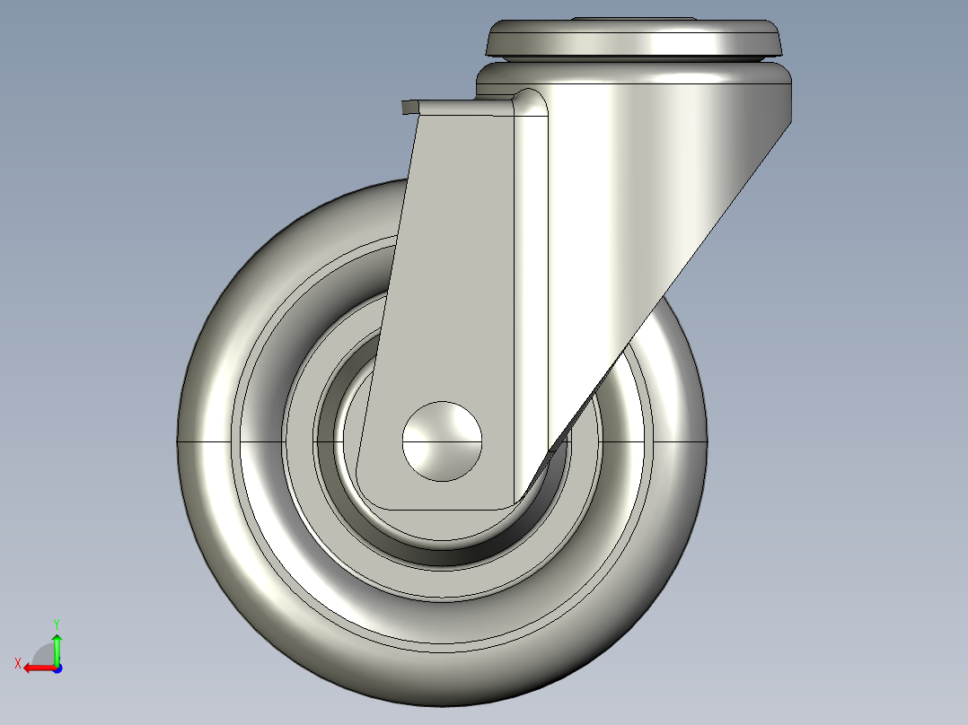 标准脚轮-WH-5074-76 4in SWIVEL BOLT HOLE MOUNTING H=129后视图