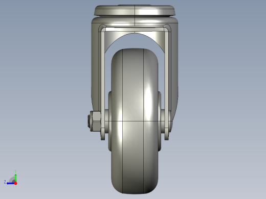 标准脚轮-WH-5074-76 4in SWIVEL BOLT HOLE MOUNTING H=129右视缩略图