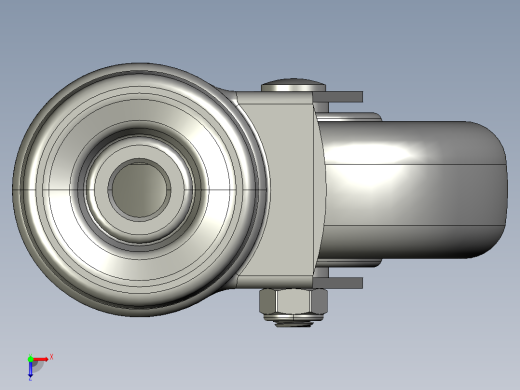 标准脚轮-WH-5074-76 4in SWIVEL BOLT HOLE MOUNTING H=129俯视缩略图