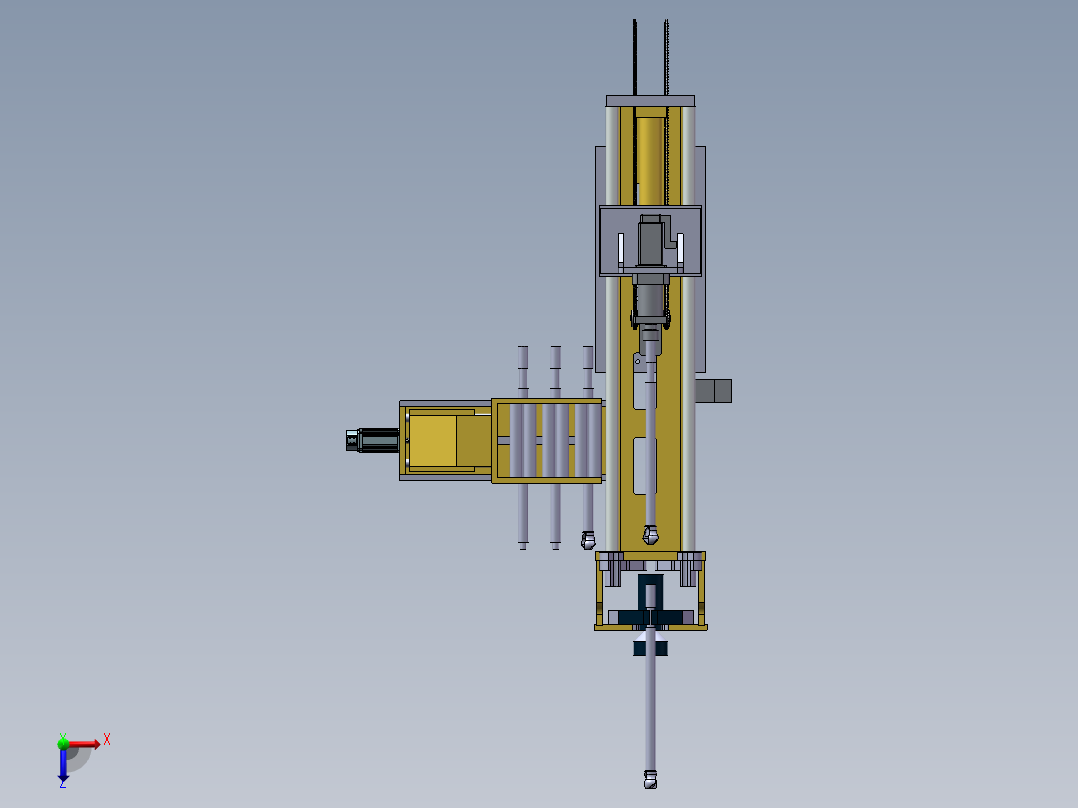 锚杆钻机俯视图