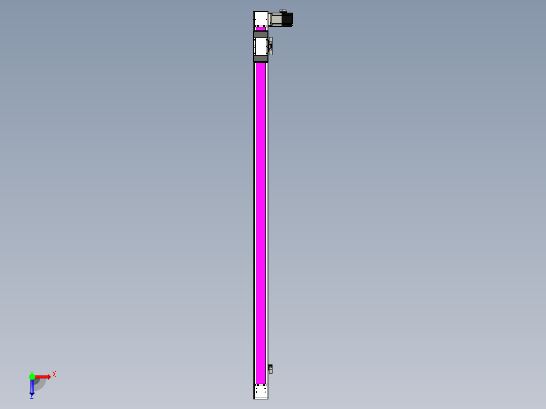 同步带滑台-欧规BC6-L120-S1400-R-P40-D3俯视图
