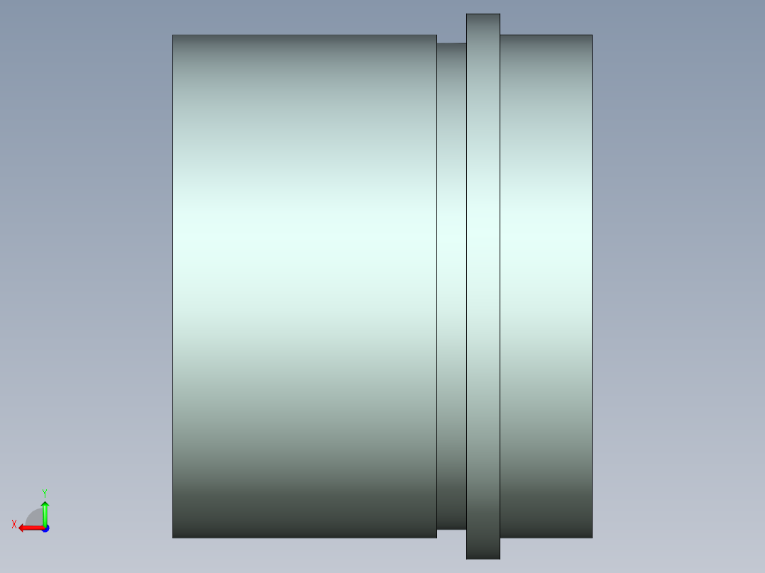 P073-斜盘式轴向柱塞泵设计及三维UG建模后视图