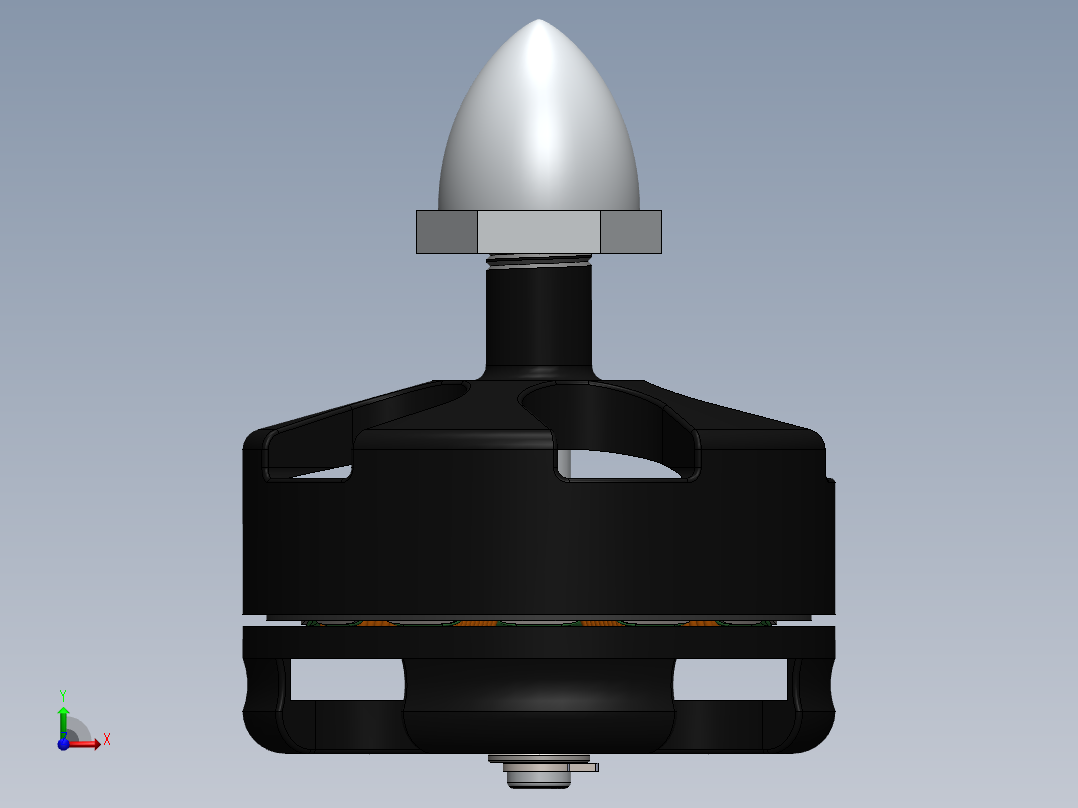 直流无刷四轴飞行器马达2204-2300kv前视图