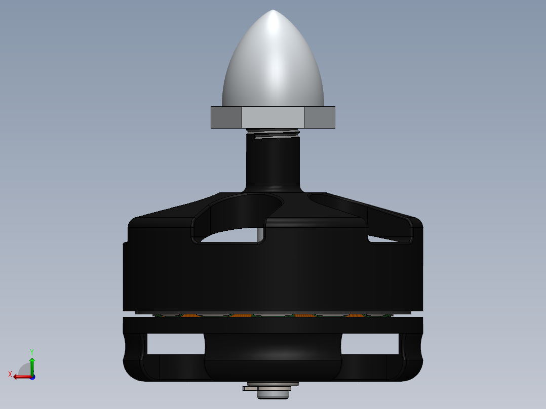 直流无刷四轴飞行器马达2204-2300kv后视图