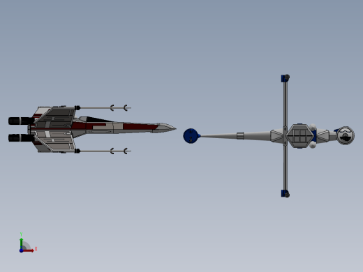 x-wing飞船前视缩略图