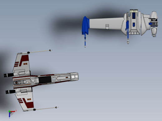 x-wing飞船俯视缩略图