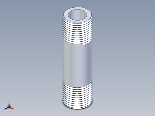 聚氯乙烯配件33-Sch80_Nipple_MPTxMPT_861-081_0.5in x 3in