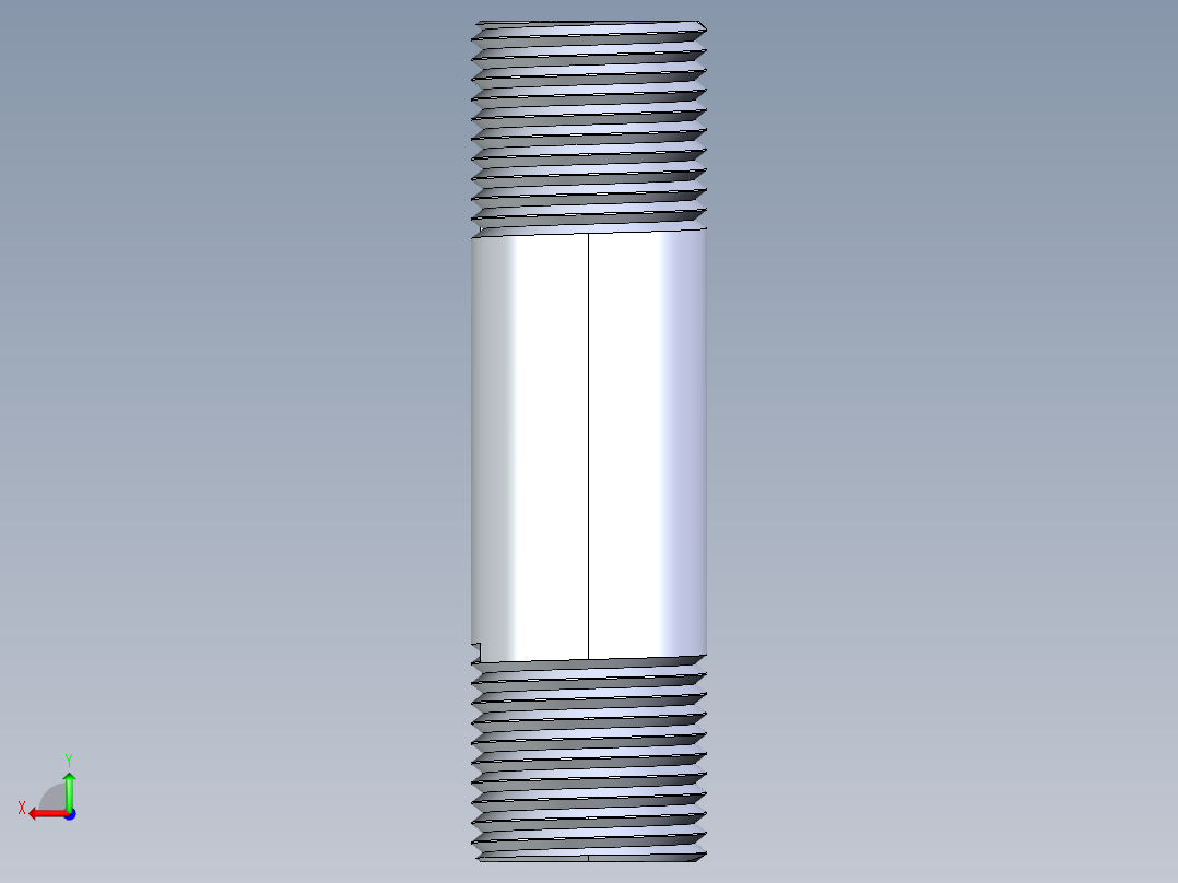 聚氯乙烯配件33-Sch80_Nipple_MPTxMPT_861-081_0.5in x 3in后视图