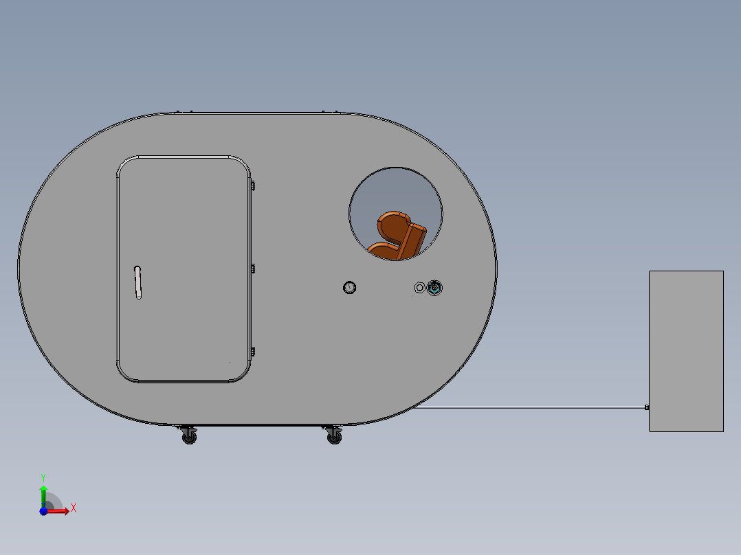 氧舱重新装配体前视图