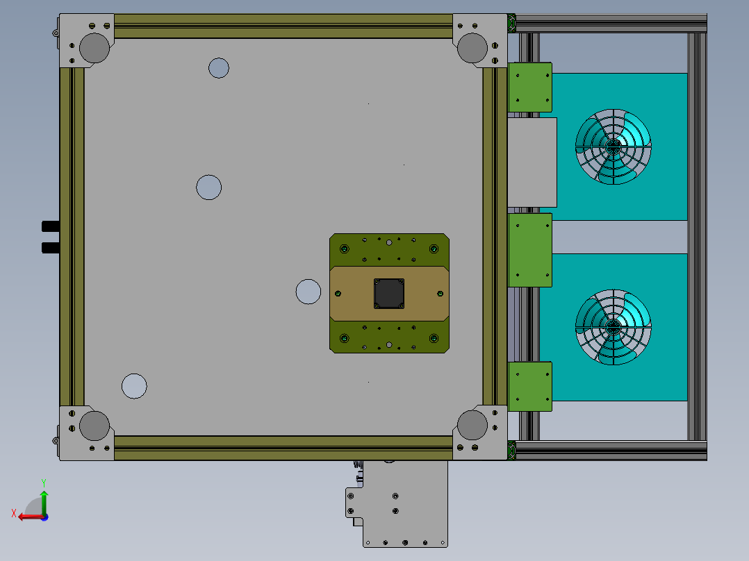 螺母拧紧设备后视图