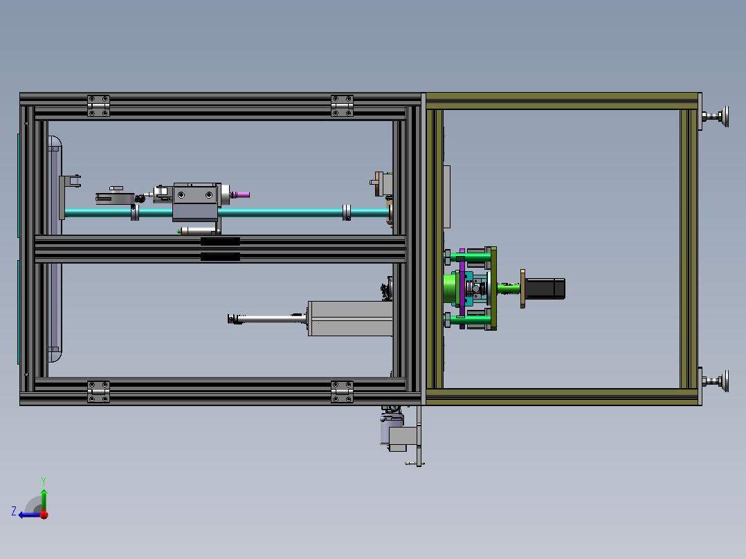 螺母拧紧设备右视图