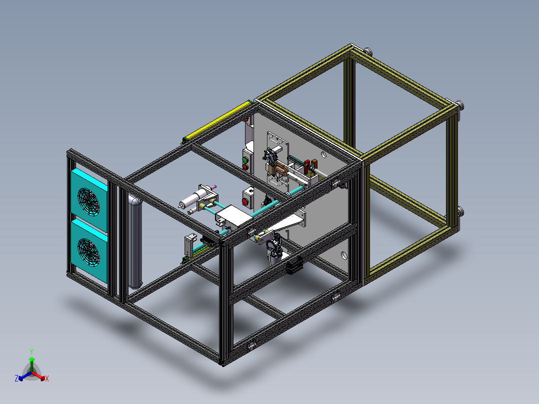 螺母拧紧设备正等轴测图