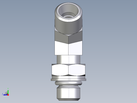 卡套式工业通用硬管接头EO_Adjustable_locknut_45_deg_elbow_VEE08LMOROMDCF右视缩略图