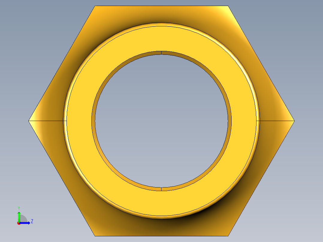 扩口式工业通用硬管接头Short Forged Nut 14FSX-12左视图