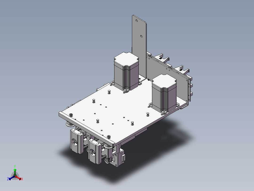 传送机构stp正等轴测图