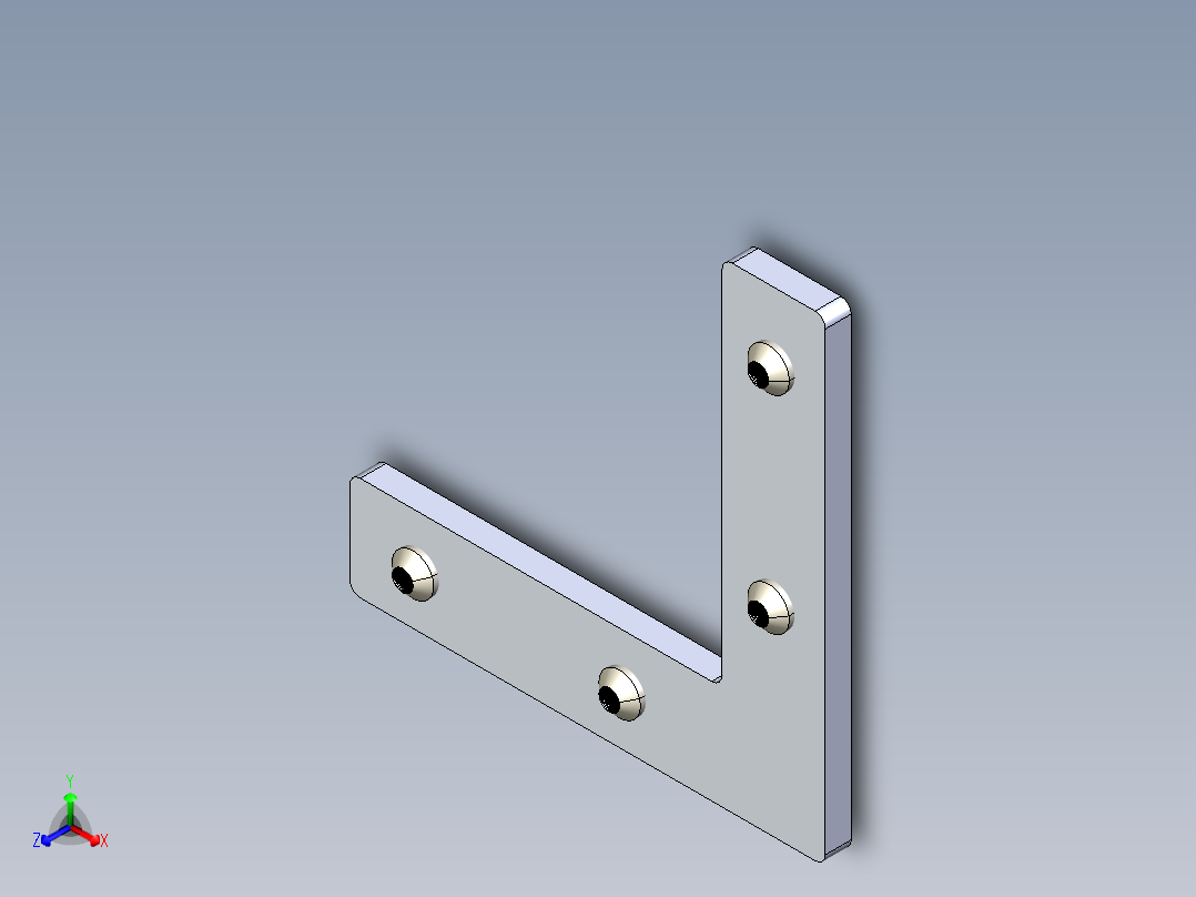 型材-BR 6 SLOT MITRE BRACKET 3842535626正等轴测图