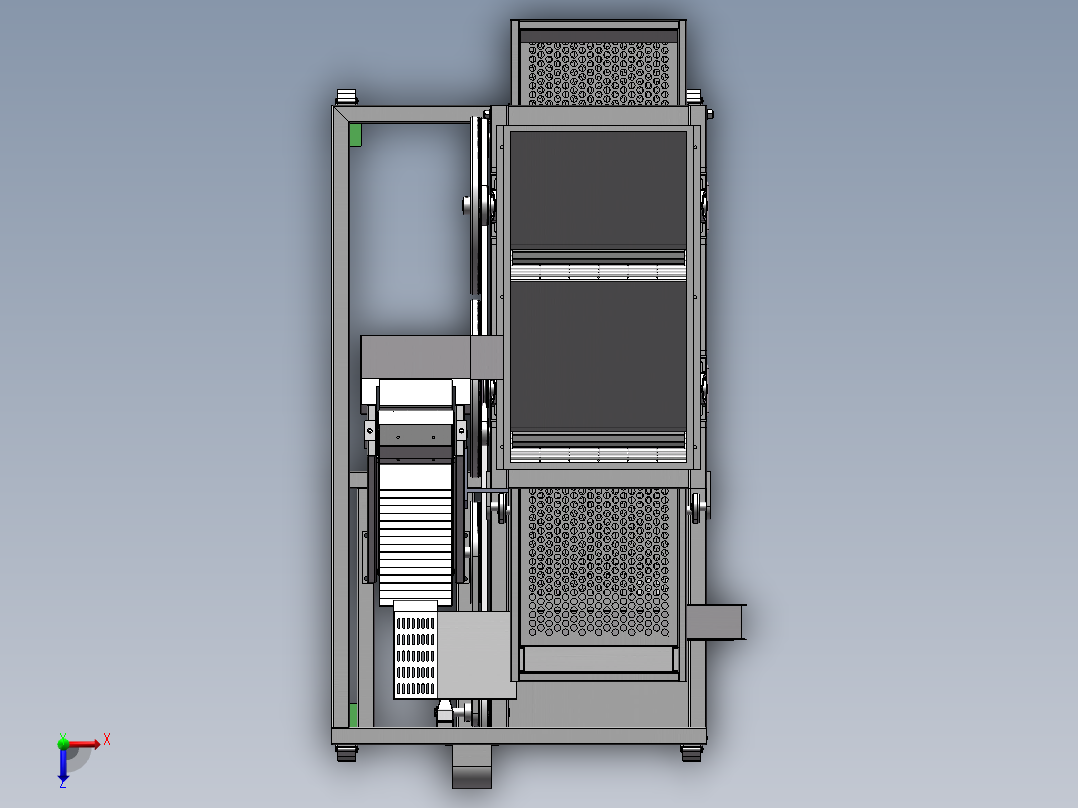 花生剥壳机模型图俯视图