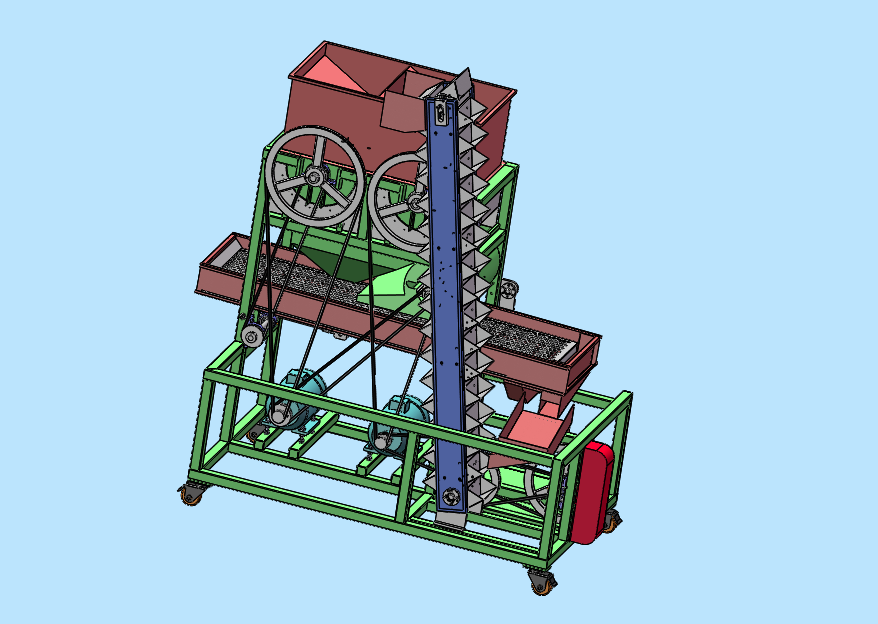 花生剥壳机模型图