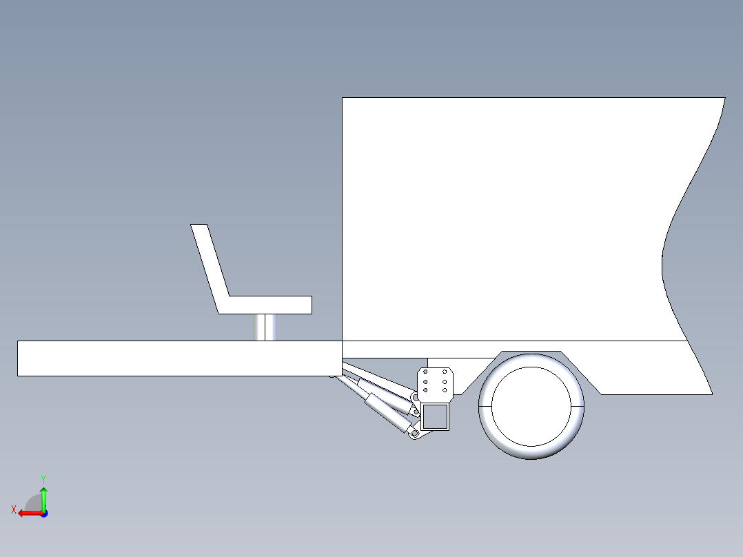 车载轮椅自动化升降装置设计(1)后视图