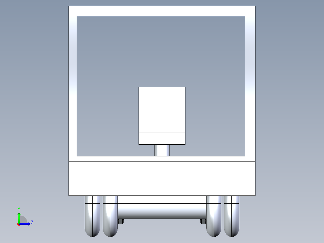 车载轮椅自动化升降装置设计(1)左视图