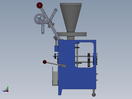液体自动包装机sw13+cad右视缩略图