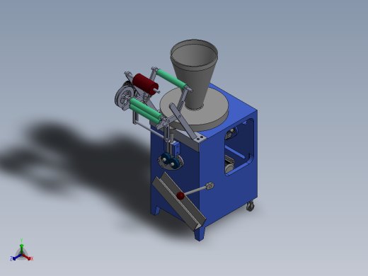 液体自动包装机sw13+cad正等轴测缩略图