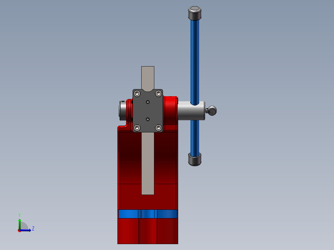 手压机模型左视图