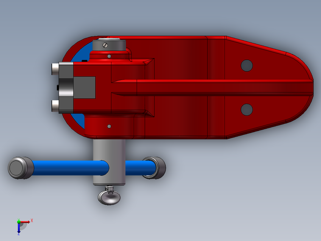 手压机模型俯视图
