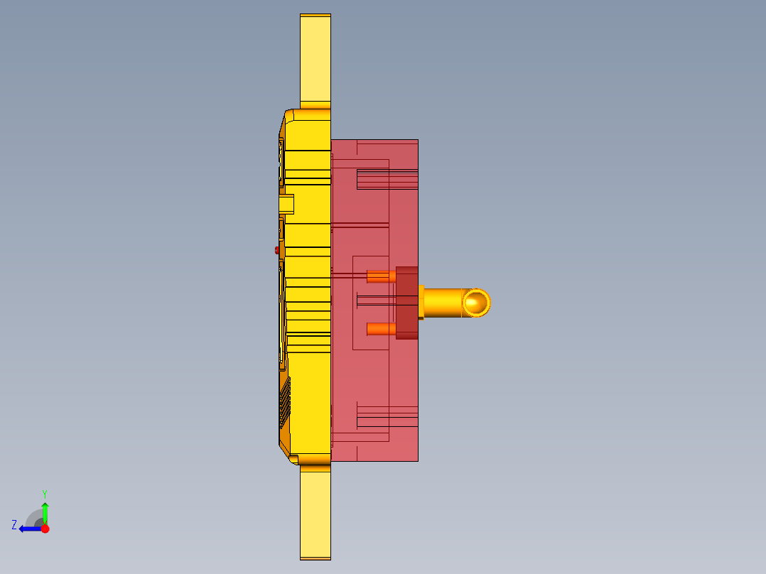 GY510-D笔记本CNC工装夹具三维模型-CNC2-191230右视图