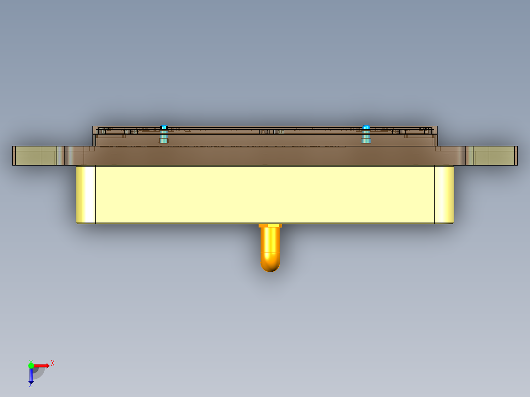 UX7602-C-笔记本CNC工装夹具三维模型CNC2-210720俯视图