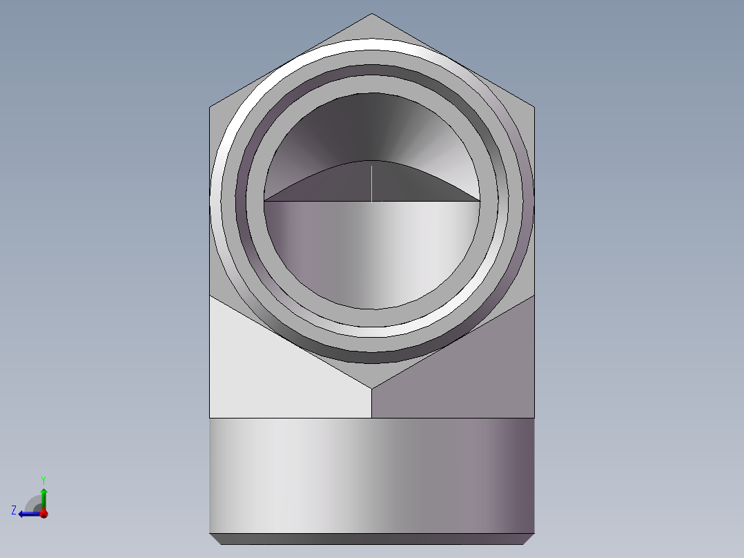 弯接头-W、1C9-36右视图
