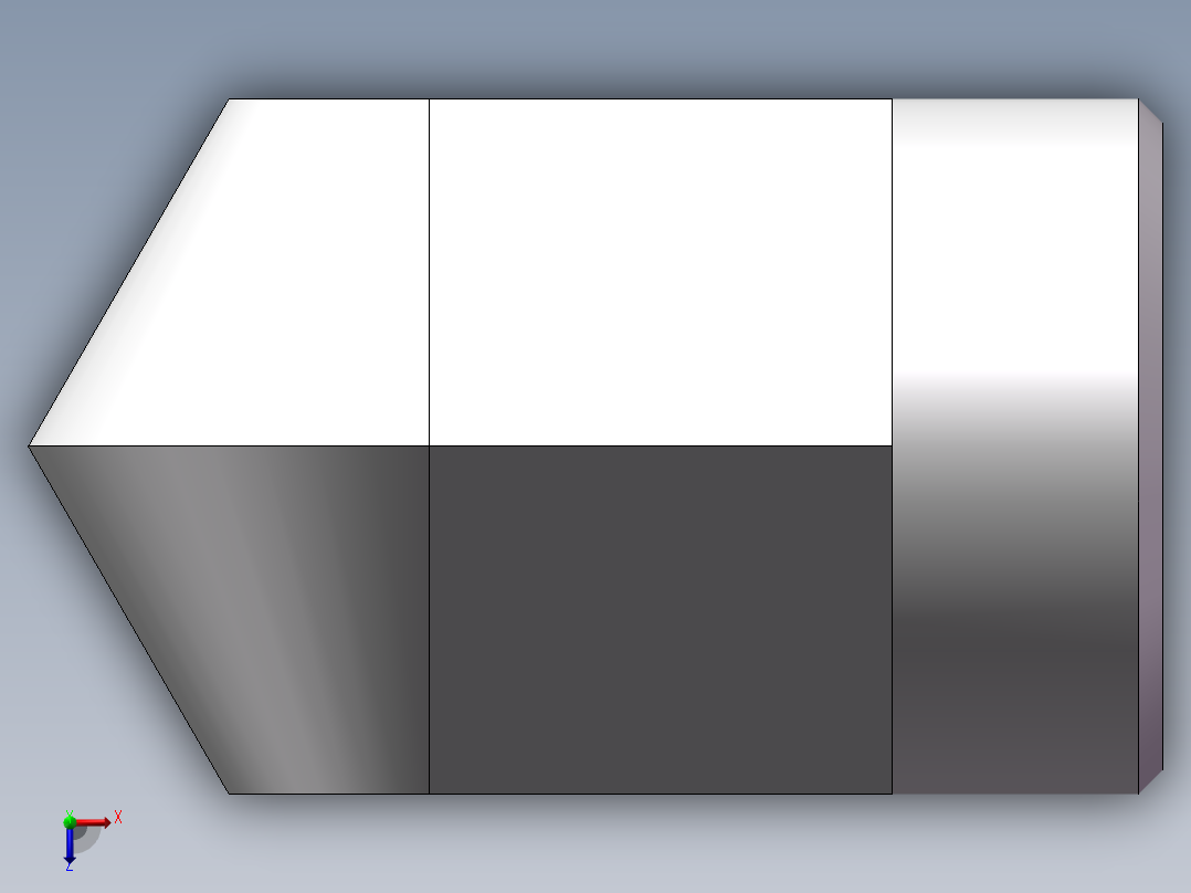 弯接头-W、1C9-36俯视图