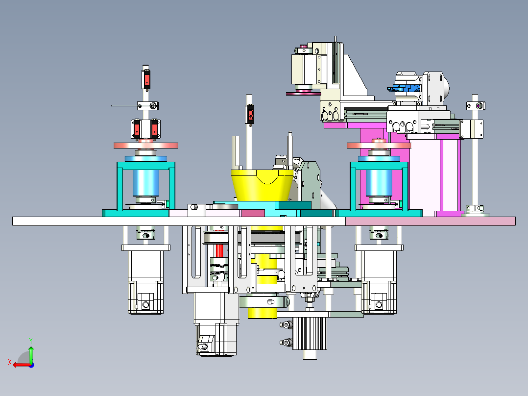 轴承内外圈间隙检测设备设计后视图