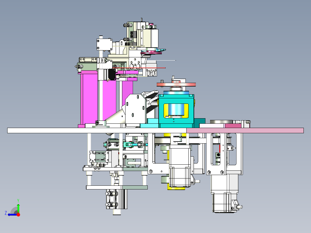 轴承内外圈间隙检测设备设计右视图