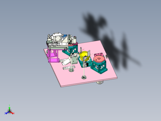 轴承内外圈间隙检测设备设计正等轴测缩略图