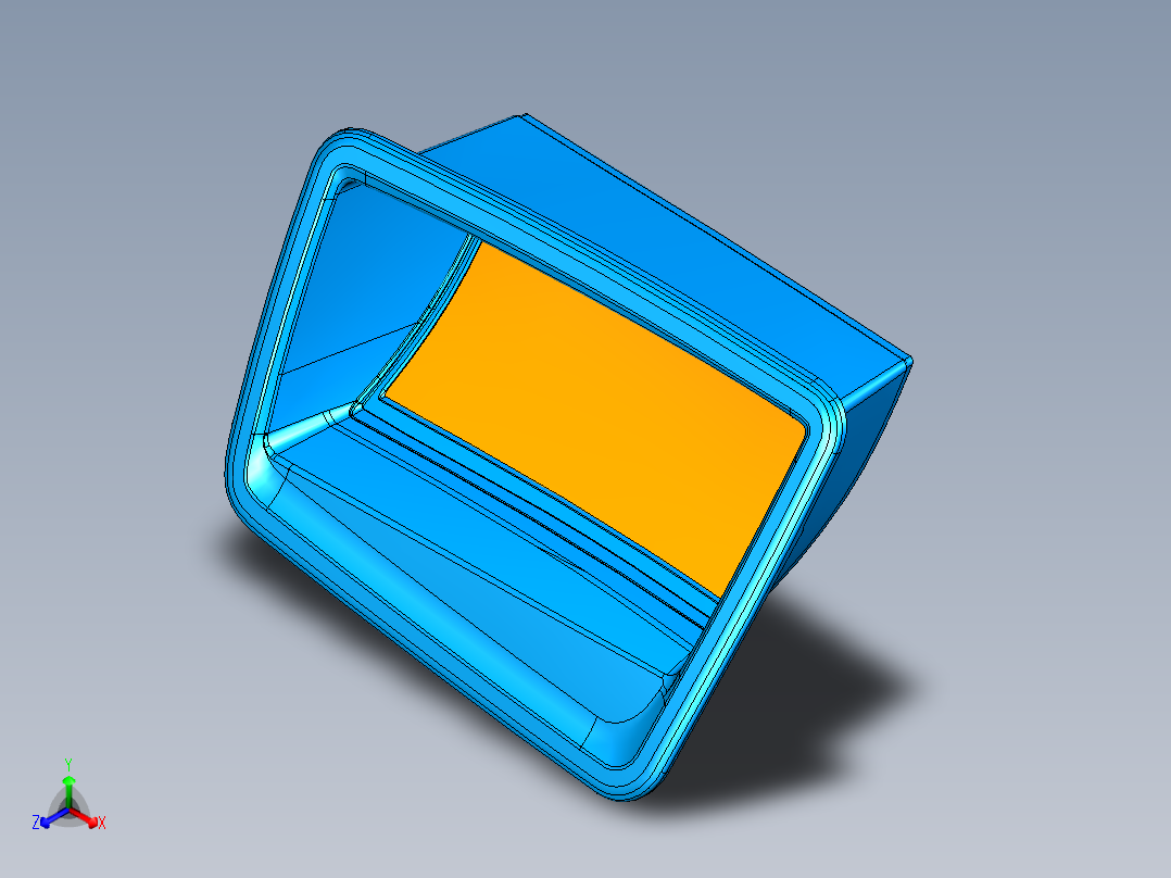 问界M8HUD抬头显示保护罩正等轴测图