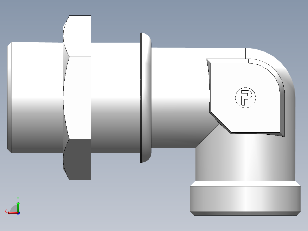 直角过板接头、6C9-36LN后视图