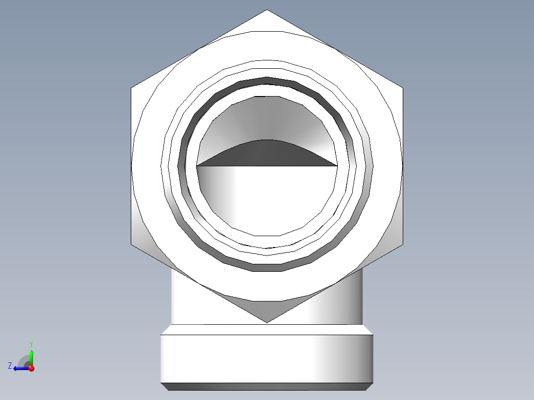 直角过板接头、6C9-36LN右视图